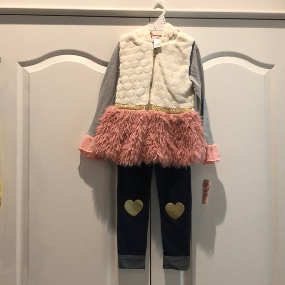 Girls Little Lass 3 piece outfit size 6x